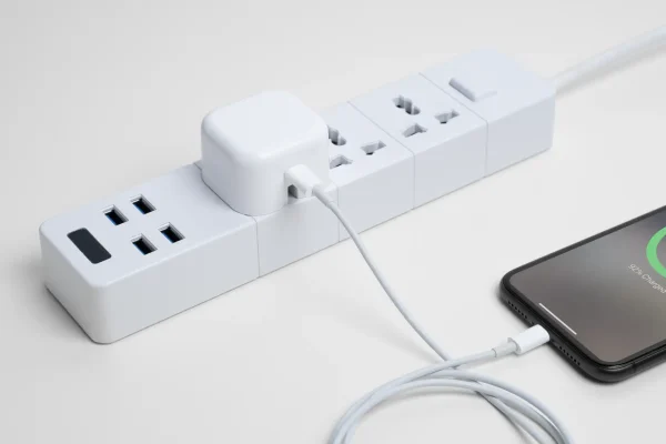 20W USB-C PD Wall Charger – UK Retractable Plug - Image 2